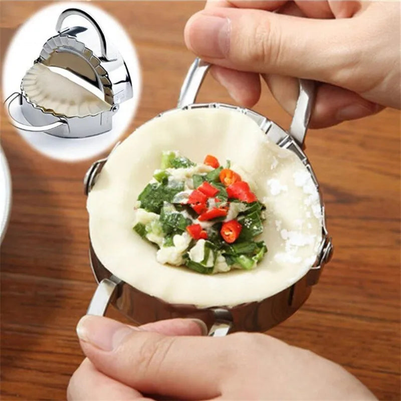 2pcs/set Stainless Steel Dumpling Mould Lazy Must-Ravioli Making Mold Mould Baking Accessories Home Kitchen Dumpling Maker (Copy)