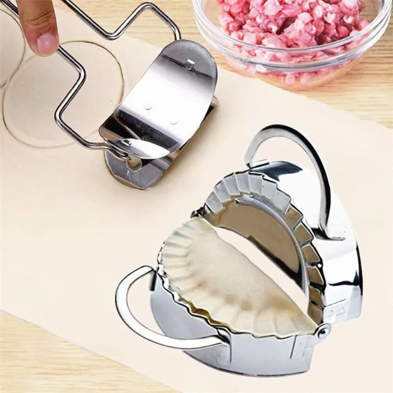 2pcs/set Stainless Steel Dumpling Mould Lazy Must-Ravioli Making Mold Mould Baking Accessories Home Kitchen Dumpling Maker (Copy)