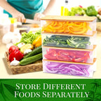 Bamboo Multifunctional Cutting Board Set with Container and Grater Square Chopping Block Drawer Design Cutting Board Vegetables