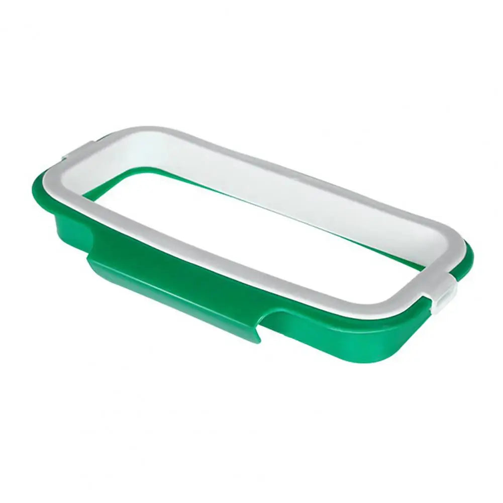 Sturdy Trash Bag Hanger Green Rubbish Holder Environmental Reusable Hanging Storage Garbage Bag Holder
