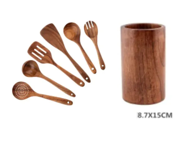 Piece Wooden Kitchen Utensil Set-7